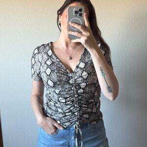 Vibe Snakeskin Blouse